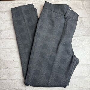 Calvin Klein Slim Leg Professional Pants Pant Gray Grey Plaid NEW NWOT Women 8😍